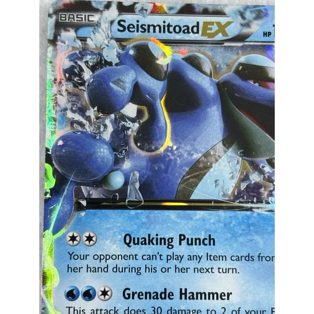 Pokémon Aggron EX 93/160 & Seismitoad EX 20/111 Holo Rare Card Lot XY Era